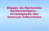 Etapas do Raciocínio Epidemiológico – Investigação das Doenças Infecciosas Vanessa L T Jardim.