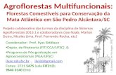 Agroflorestas Multifuncionais: Florestas Comestíveis para Conservação da Mata Atlântica em São Pedro Alcântara/SC Coordenador: Prof. Ilyas Siddique Depto.