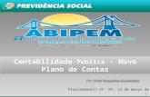 1 Por Otoni Gonçalves Guimarães Florianópolis-SC- RS, 12 de março de 2015 Contabilidade Pública - Novo Plano de Contas.