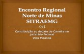 Contribuição ao debate de Carreira no Judiciário Federal Vera Miranda.