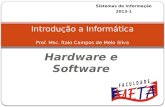 Hardware e Software Introdução a Informática Prof. Msc. Ítalo Campos de Melo Silva Sistemas de Informação 2013-1.