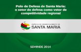 SEMINDE 2014 Polo de Defesa de Santa Maria: o setor de defesa como vetor de competitividade regional.