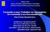 Formando-se para Trabalhar em Agronegócio: De Commodity à sua Descomoditização Prof. Evaristo Marzabal Neves Extraido do texto “Agronegócio do Brasil”