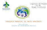 Aprovada pelo Conselho de Administração Nacional INSÍGNIA MUNDIAL DE MEIO AMBIENTE Logotipo da Região ou do Grupo Escoteiro.