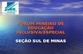 FÓRUM MINEIRO DE EDUCAÇÃO INCLUSIVA/ESPECIAL SEÇÃO SUL DE MINAS.
