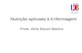 Nutrição aplicada à Enfermagem Profa. Aline Baroni Martins.