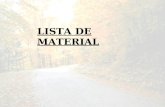LISTA DE MATERIAL. Material para Cefalometria Alicates.