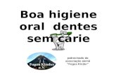 Boa higiene oral dentes sem cárie patrocinado da associação alemã “Fogos Kinder”