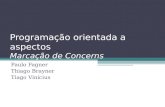 Programação orientada a aspectos Marcação de Concerns Paulo Fagner Thiago Brayner Tiago Vinícius.