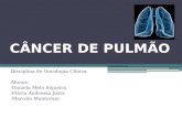 CÂNCER DE PULMÃO Disciplina de Oncologia Clínica Alunos: -Daniela Melo Siqueira -Flávia Andressa Justo -Marcelo Mantovani.
