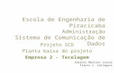 Escola de Engenharia de Piracicaba Administração Sistema de Comunicação de Dados Projeto SCD Planta baixa do projeto Empresa 2 - Tecelagem Alberto Martins.