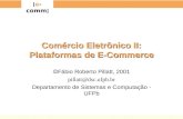 [ e-comm ] Comércio Eletrônico II: Plataformas de E-Commerce  Fábio Roberto Pillatt, 2001 pillatt@dsc.ufpb.br Departamento de Sistemas e Computação -