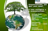Ecossocialismo: por que? para quem? A luta ecológica e o ecossocialismo. @antonio_ruas Antônio Ruas: Professor Universitário – UERGS, Gestão Ambiental.