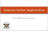 Pedro Mendonça Cyranka Estenose lombar degenerativa.