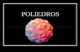 POLIEDROS. POLIEDROS - DEFINIÇÃO Poliedro é um sólido geométrico cuja superfície é composta por um número finito de faces (faces ≥ 4), em que cada uma.