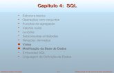 ©Silberschatz, Korth and Sudarshan (modificado)4.1.1Database System Concepts Capítulo 4: SQL Estrutura básica Operações com conjuntos Funções de agregação.