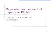 Regressão com uma variável dependente Binária Capítulo 9 – Stock e Watson. Econometria. 1.