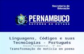 Linguagens, Códigos e suas Tecnologias - Português Ensino Fundamental, 9° Ano Transformação de notícia em poema.