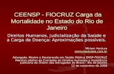 CEENSP - FIOCRUZ Carga da Mortalidade no Estado do Rio de Janeiro CEENSP - FIOCRUZ Carga da Mortalidade no Estado do Rio de Janeiro Direitos Humanos, Judicialização.