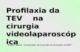 Profilaxia da TEV na cirurgia videolaparoscópica Renato Maciel - Coordenador da Comissão de Circulação da SBPT.