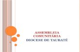ASSEMBLEIA COMUNITÁRIA DIOCESE DE TAUBATÉ. ORAÇÃO INICIAL.