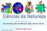 Ensino Fundamental, 7º Ano As teorias da evolução dos seres vivos Professor Rodrigo Souza Fonte Slide: SEE/PE.