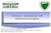 David Ferez david.ferez@uol.com.br Disciplina de Anestesiologia, Dor e Terapia Intensiva  Acesso vascular em Anestesiologia.