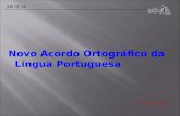 Novo Acordo Ortográfico da Língua Portuguesa PROF- OLAVO MARTINS ARI DE SÁ.