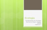 Ecologia Fundamentos em Ecologia Townsend; Begon; Harper (2010) Capítulo 1.