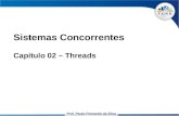 Prof. Paulo Fernando da Silva Sistemas Concorrentes Capítulo 02 – Threads.