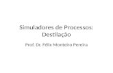 Simuladores de Processos: Destilação Prof. Dr. Félix Monteiro Pereira.