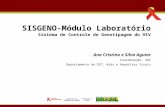 SISGENO-Módulo Laboratório Sistema de Controle de Genotipagem do HIV Ana Cristina e Silva Aguiar Coordenação: SGC Departamento de DST, Aids e Hepatites.