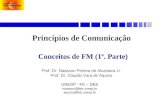 Princípios de Comunicação Conceitos de FM (1ª. Parte) Prof. Dr. Naasson Pereira de Alcantara Jr. Prof. Dr. Claudio Vara de Aquino UNESP - FE – DEE naasson@feb.unesp.br.