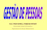 Prof.a. TANIA NOBRE G. FERREIRA AMORIM Universidade Federal de Pernambuco Departamento de Ciências Administrativas.