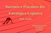 Sucessos e Fracassos em Estratégica Logística Prof. Luciel Rodrigo Marque Dentale Administração 7º semestre RA 15493-0.