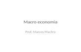 Macro economia Prof. Marcos Machry. Conceito Ramo da economia especializado na análise das variáveis agregadas – produção nacional total – renda – desemprego.