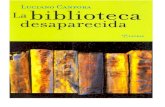 Canfora Luciano - La Biblioteca Desaparecida