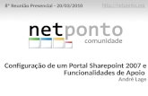 Configuração de um Portal Sharepoint 2007 e Funcionalidades de Apoio