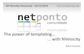 The power of templating.... with NVelocity - Nuno Cancelo