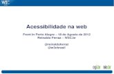 Acessibilidade na Web - Front In Poa - 2012