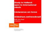 Study in Holland PhD and Post-Doc (Webinar 27/08/2013)