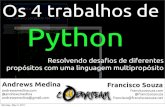 Os 4 trabalhos de Python