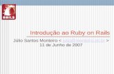 Introdução ao Ruby on Rails (SOCIESC)