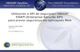 AppSec Brazil 2010 - Utilizando a ESAPI para prover Segurança em Aplicações Web by Tarcizio Vieira Neto