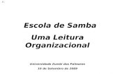 Escola De Samba   Leitura Organizacional