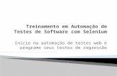 2° Workshop de Testes em Uberlândia - Treinamento em Automação de Testes com Selenium