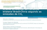 Apresentação do artigo "Análise ambiental do comércio bilateral Brasil-China segundo as emissões de CO2"