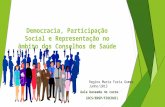Democracia, participação social e saúde