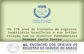 Os 170 anos de história do registro imobiliário brasileiro e sua íntima relação com os direitos fundamentais