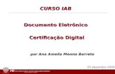 Certificação Digital. Curso Instituto dos Advogados Brasileiros